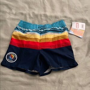 Marvel Teal and White Swimwear